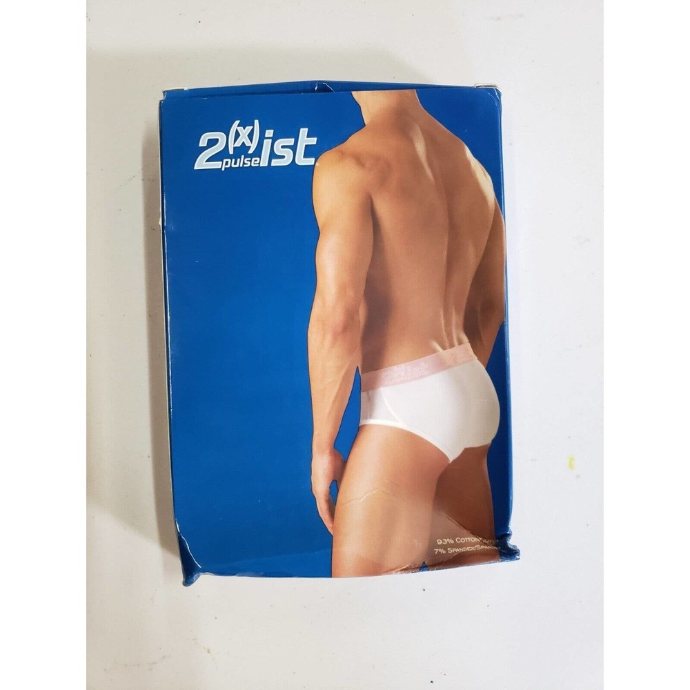 2(X)IST Underwear Mens Medium Black Cotton Stretch No Show Briefs NWT - Picture 3 of 4